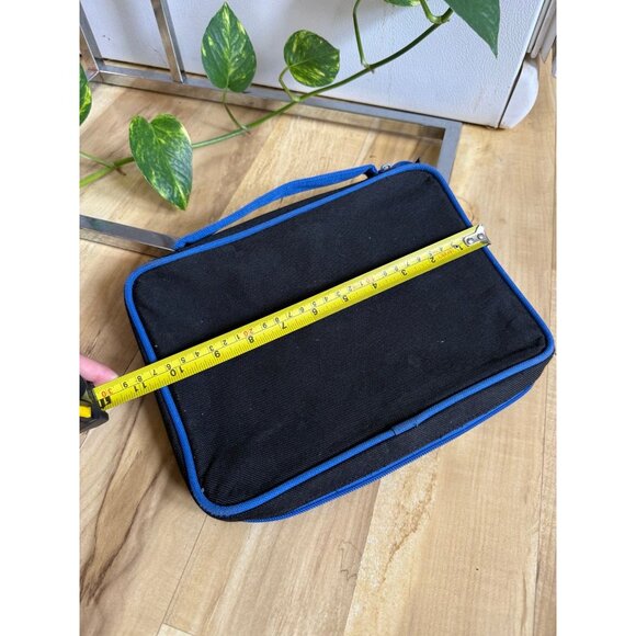 Blue and black storage zip up container - Picture 2 of 9